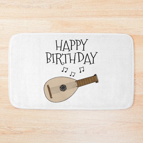 Item preview, Lute Happy Birthday Lutenist Folk Musician designed and sold by doodlerob.