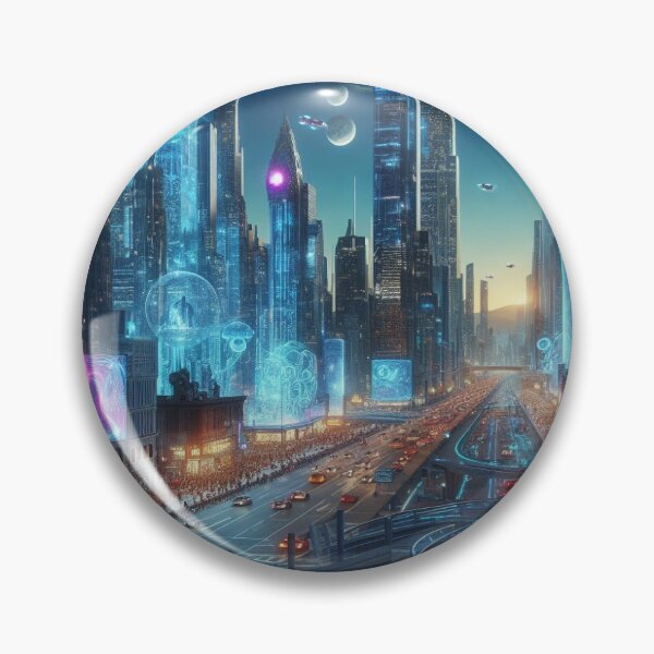 Item preview, Future city designed and sold by Picsgalleryai.