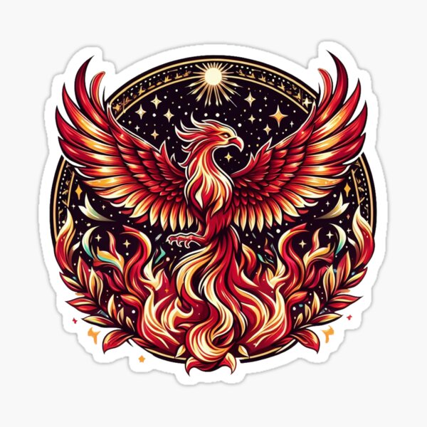 Aperçu de l'œuvre Fire Phoenix L'animal légendaire créée et vendue par PrideGayMonth.