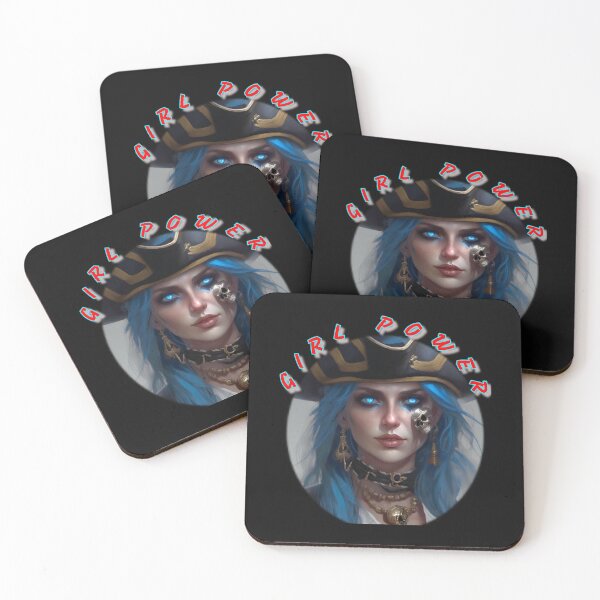 Item preview, Girl power, stunning blue eyed pirate wench, a strong woman designed and sold by sailorsam1805.