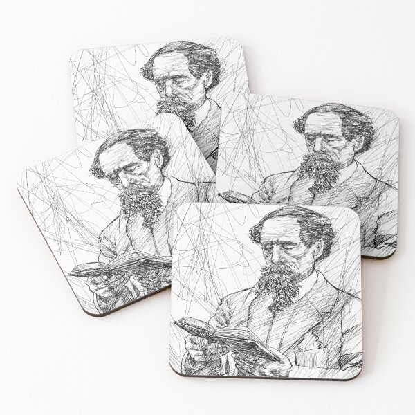 Item preview, CHARLES DICKENS - ink portrait .4 designed and sold by lautir.