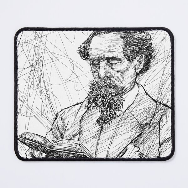 Item preview, CHARLES DICKENS - ink portrait .4 designed and sold by lautir.
