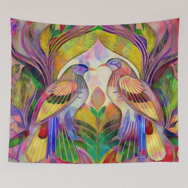 Item preview, Love Birds Art Deco Style designed and sold by Lynn Bolt.