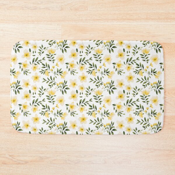 Item preview, Yellow and green flower seamless pattern designed and sold by varinchai.