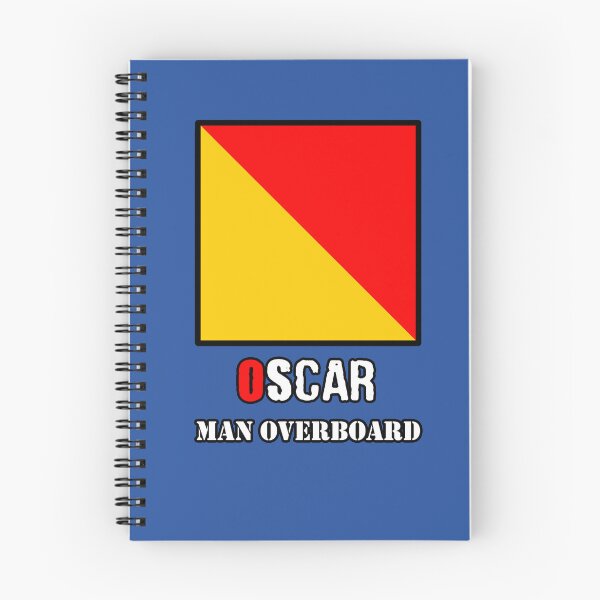 Item preview, Oscar nautical flags meaning man overboard designed and sold by TerradVents.