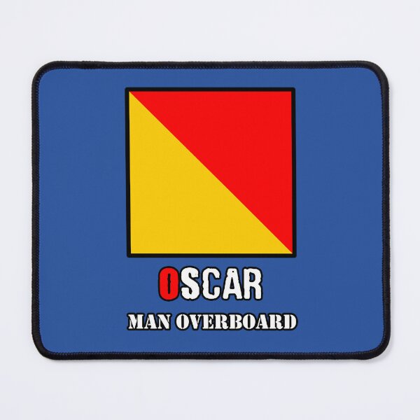 Item preview, Oscar nautical flags meaning man overboard designed and sold by TerradVents.