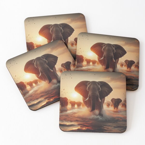 Item preview, ELEPHANT IN THE ZAMBEZI designed and sold by johnnyssandart.