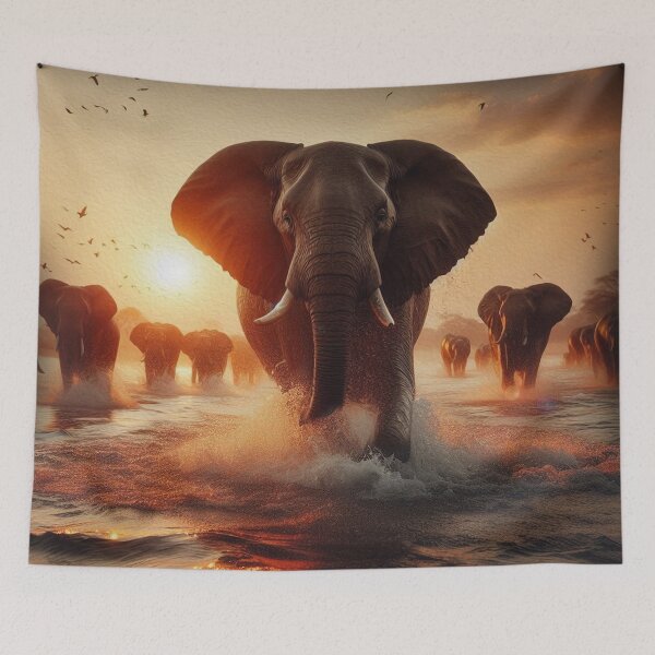 Item preview, ELEPHANT IN THE ZAMBEZI designed and sold by johnnyssandart.