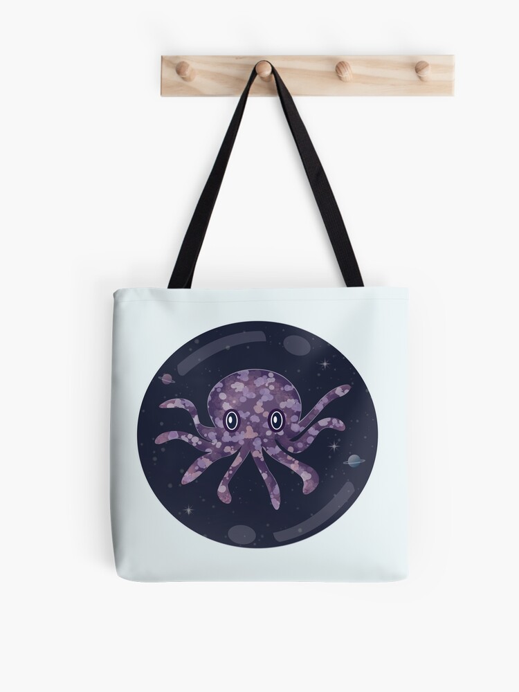Thumbnail 1 of 2, Tote Bag, Space Octopus designed and sold by CarlaBaremb.