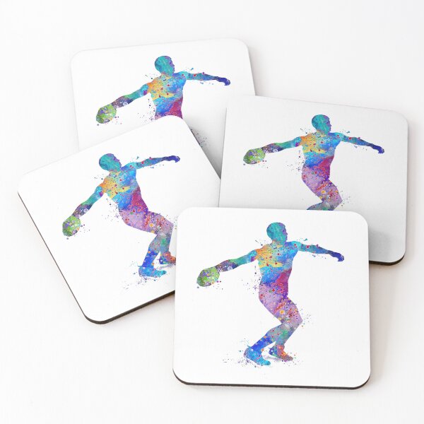 Item preview, Boy Discus Thrower Watercolor designed and sold by LotusGifts.
