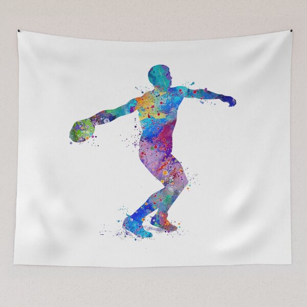 Item preview, Boy Discus Thrower Watercolor designed and sold by LotusGifts.