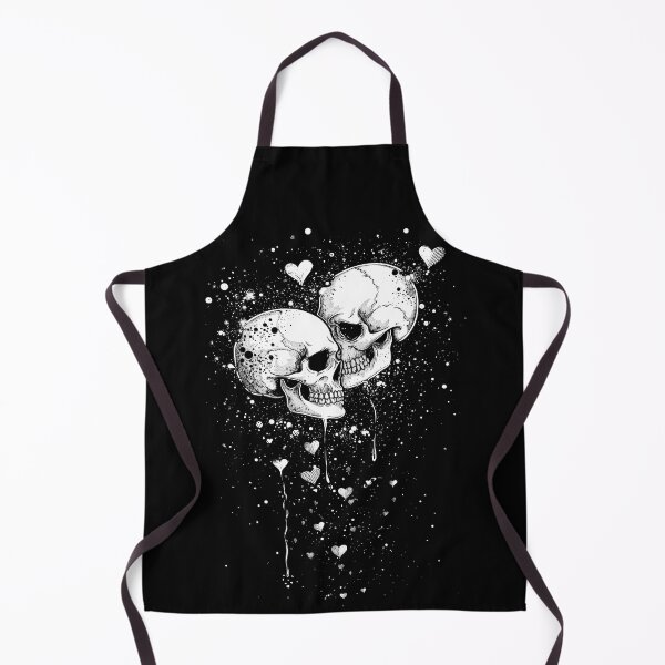 Item preview, Couple Skull falling in love | Valentines Day Skull designed and sold by Monochromaniaus.