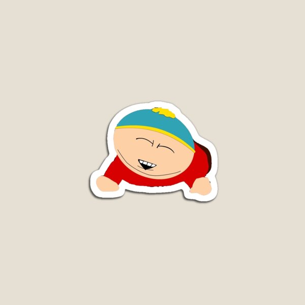 Vista previa del artículo con la obra «cartman siendo tonto», diseñado y vendido por jennoia stickers & products.