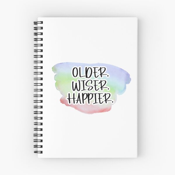 Item preview, Older Wiser Happier Watercolor designed and sold by taffy-lemonade.