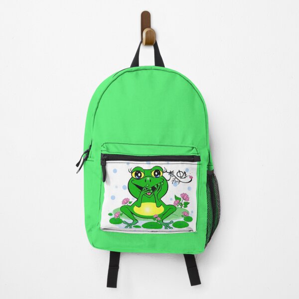 Item preview, Cute frog on lily pad designed and sold by Shirley cute art .