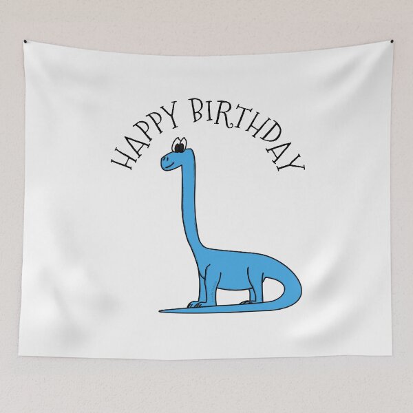 Item preview, Diplodocus Dinosaur Happy Birthday designed and sold by doodlerob.