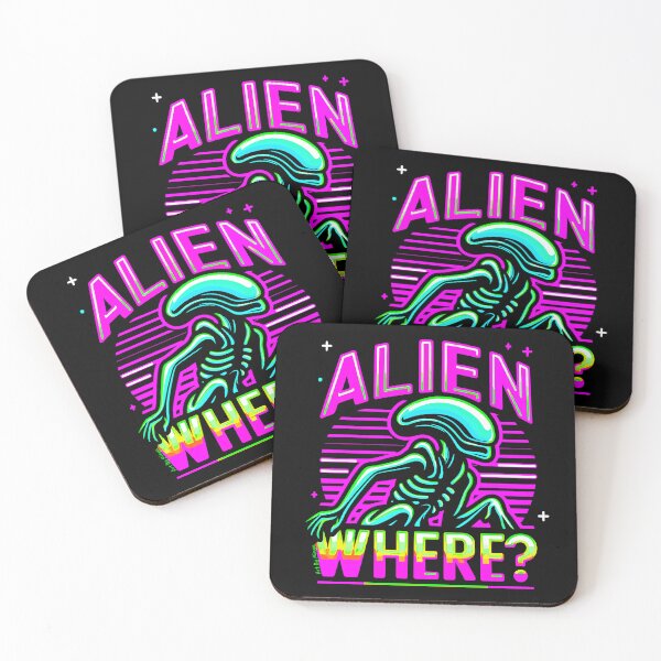 Item preview, Art By Minga Alien Where? Vibrant Alien Design designed and sold by Artbyminga.