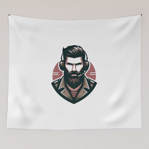 Item preview, Beard man for handsome and fashionable persons designed and sold by vectorillus.