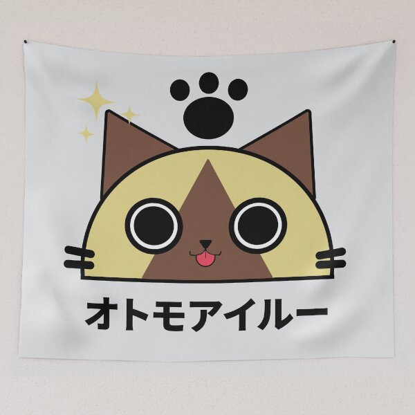 Item preview, Japanese Palico Cat  designed and sold by WhiteCatGraphic.