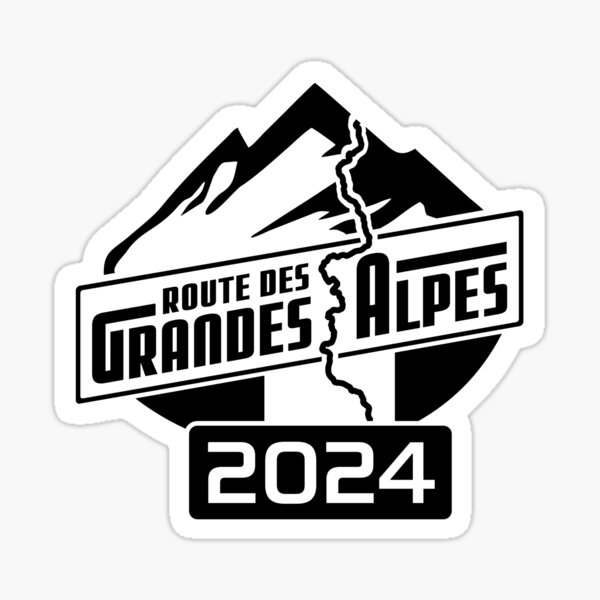 Item preview, Route des Grandes Alpes | V6 white | 2024 designed and sold by Moppedhotel.
