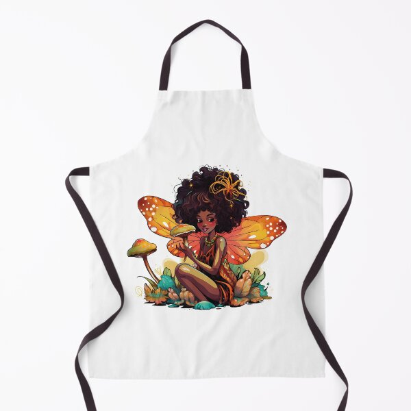 Item preview, African American Fairy in a mushroom designed and sold by Krasnovaovaova.
