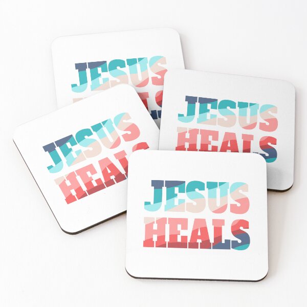 Item preview, Jesus Heals Blue Colorful Christian designed and sold by PMCreative.