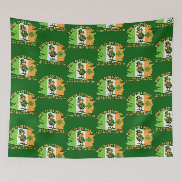 Item preview, Funny  irish lepracaun want to get drunk shirt designed and sold by MCanderart.