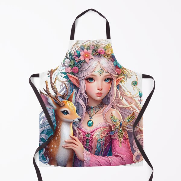 Item preview, Gorgeous Fairy with a deer Illustration 1 designed and sold by AnimarifStudio.