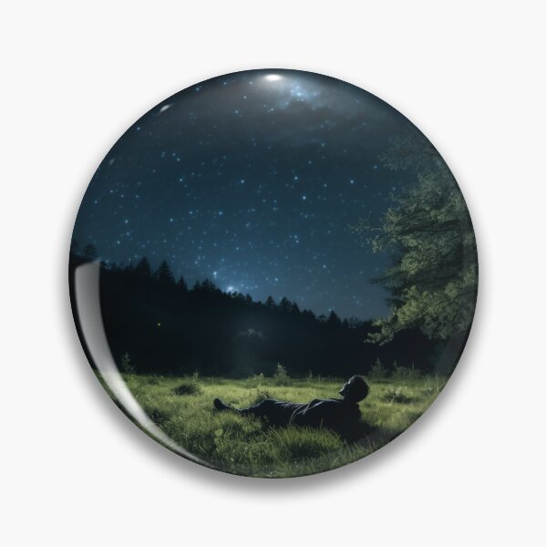Artikelvorschau, Stargazing Solo Space Lover Night Forest Lonely Sad & Magical entworfen und verkauft von SayItWithYours.