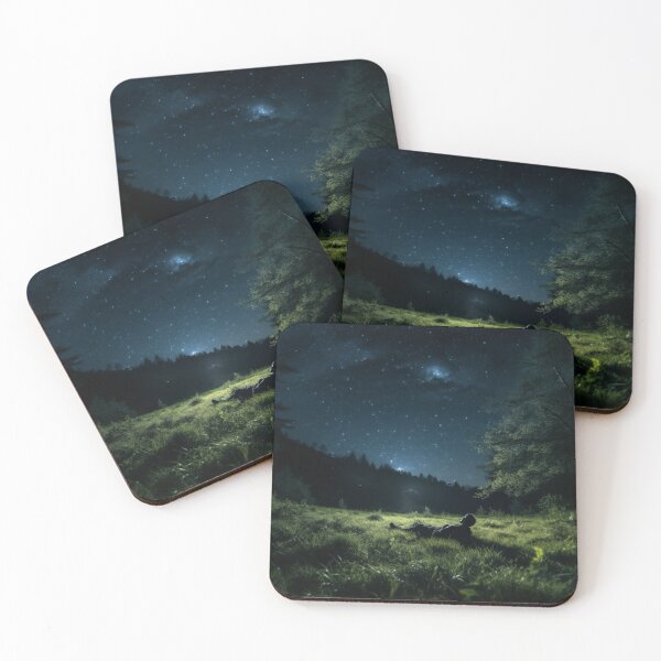 Item preview, Stargazing Solo Space Lover Night Forest Lonely Sad & Magical designed and sold by SayItWithYours.