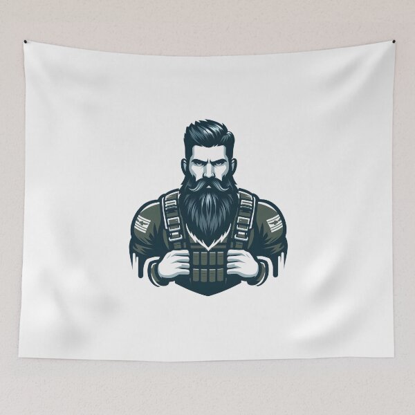 Item preview, Beard man for handsome and fashionable persons designed and sold by vectorillus.