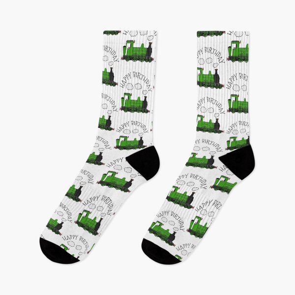 Item preview, Steam Train Happy Birthday Rail Enthusiast (Green) designed and sold by doodlerob.