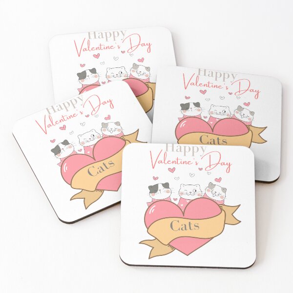 Item preview, Happy Valentine's day _ cats designed and sold by Jemsruk.