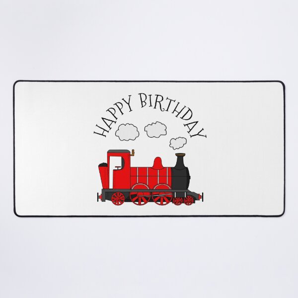 Item preview, Steam Train Happy Birthday Rail Enthusiast (Red) designed and sold by doodlerob.