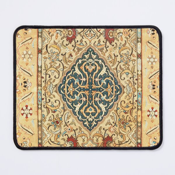 Item preview, Kashan Antique Persian Carpet Print designed and sold by Vicky Brago-Mitchell®.