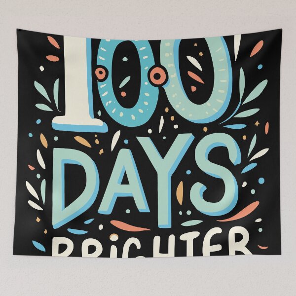Item preview, 100 Days Brighter - Celebrate 100th Day of School  designed and sold by QuantaPixel.