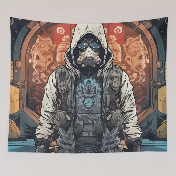 Item preview, Gas Mask Gangster HD AI Generated designed and sold by scudpunk.