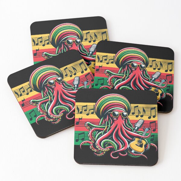 Item preview, Reggae Rasta Octopus Design designed and sold by SandbarTees.