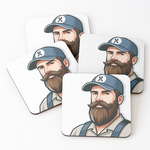 Item preview, Beard man for handsome and fashionable persons designed and sold by vectorillus.