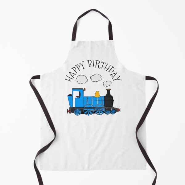 Item preview, Steam Train Happy Birthday Rail Enthusiast (Blue) designed and sold by doodlerob.