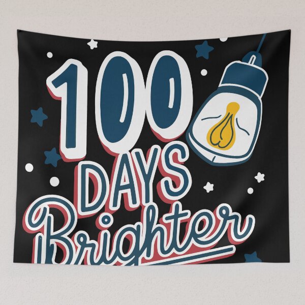 Item preview,  100 Days Brighter - Celebrate 100th Day of School  designed and sold by QuantaPixel.