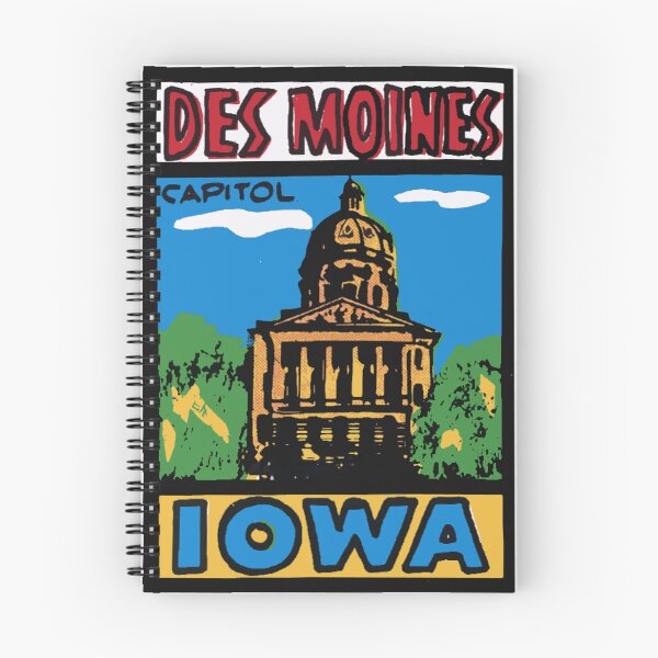 Item preview, Vintage Style Des Moines Iowa designed and sold by Decal Mania.