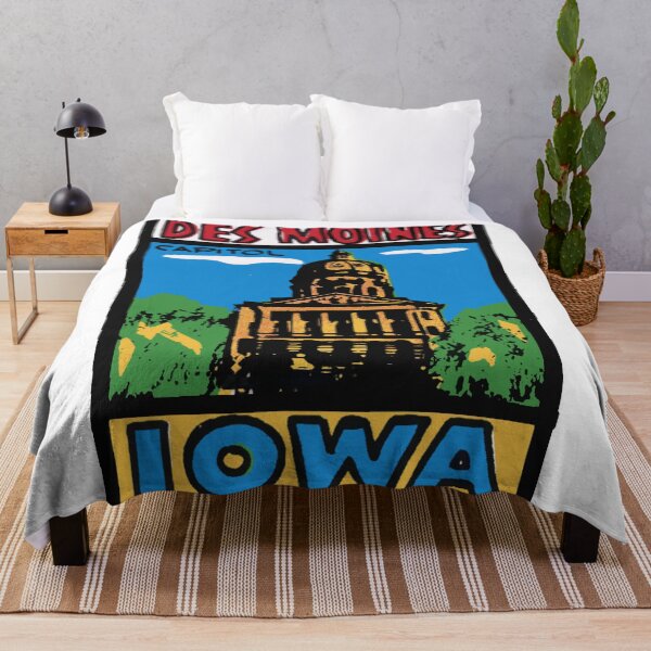 Item preview, Vintage Style Des Moines Iowa designed and sold by Decal Mania.