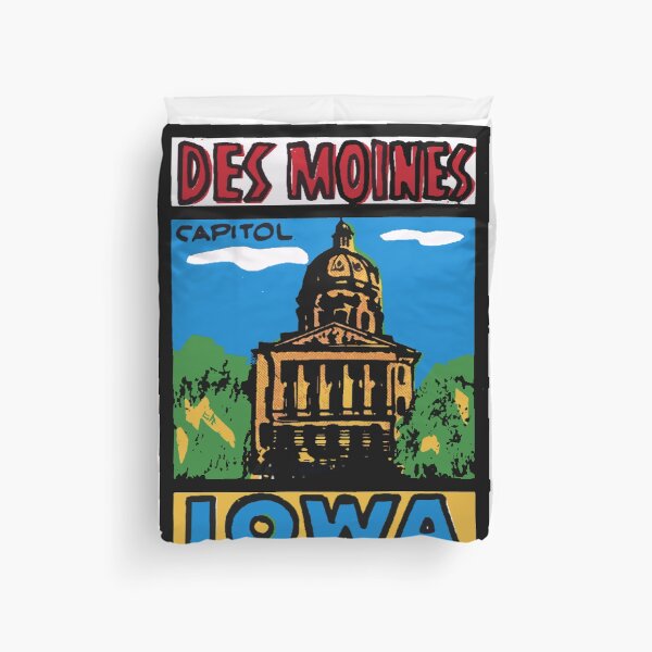 Item preview, Vintage Style Des Moines Iowa designed and sold by Decal Mania.