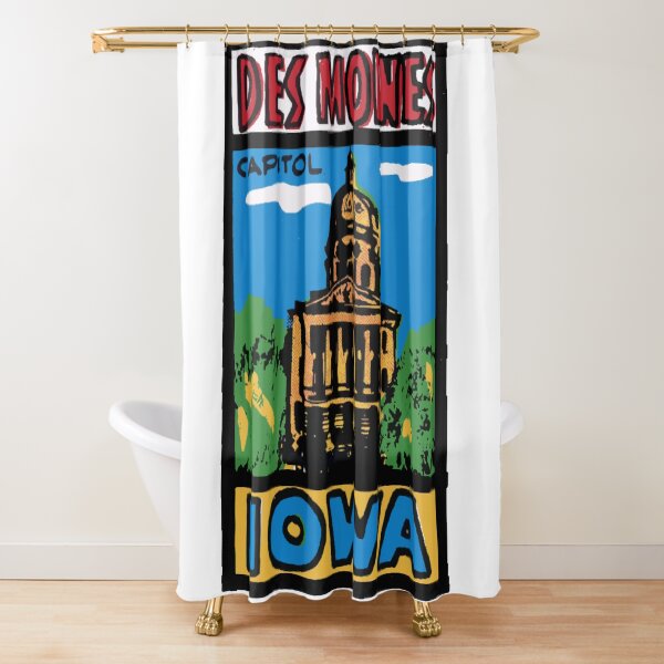 Item preview, Vintage Style Des Moines Iowa designed and sold by Decal Mania.