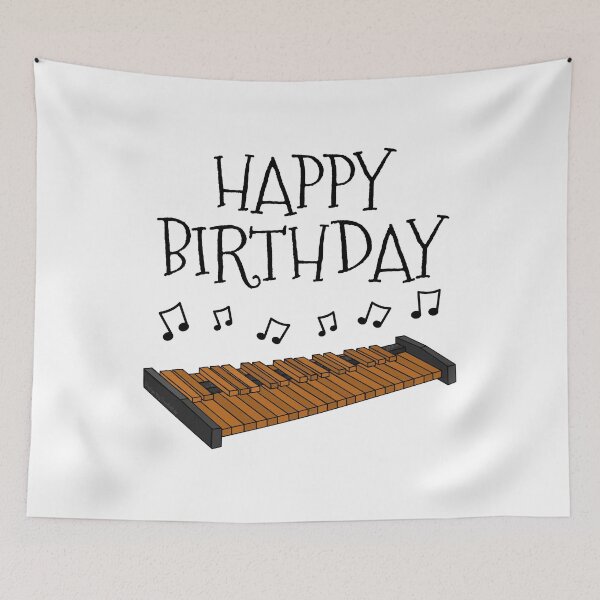 Item preview, Xylophone Happy Birthday Percussion Teacher Percussionist Musician designed and sold by doodlerob.