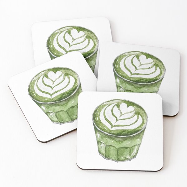 Item preview, matcha latte drawing designed and sold by pnkrose.