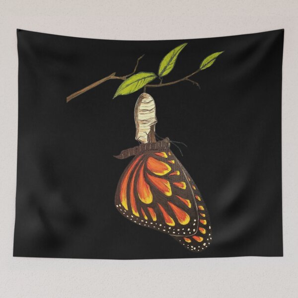 Item preview, Butterfly Emerging from Cocoon - monarch butterfly from cocoon designed and sold by abeautifulife.