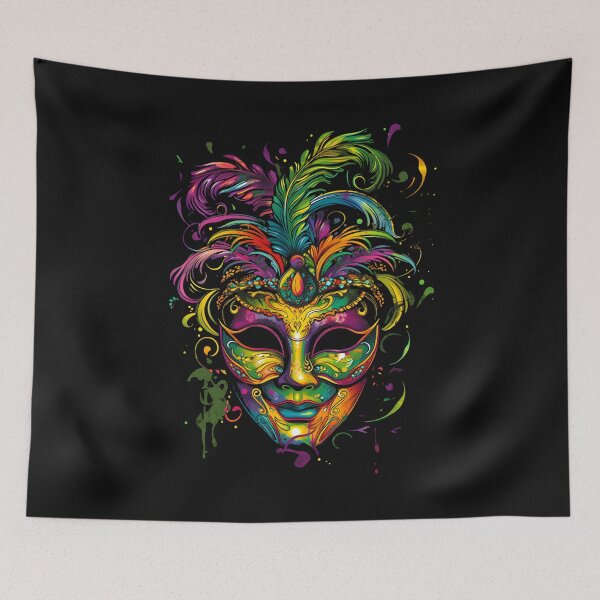 Item preview, Colourful Mardi Gras Mask  designed and sold by ZeptepiTrends.