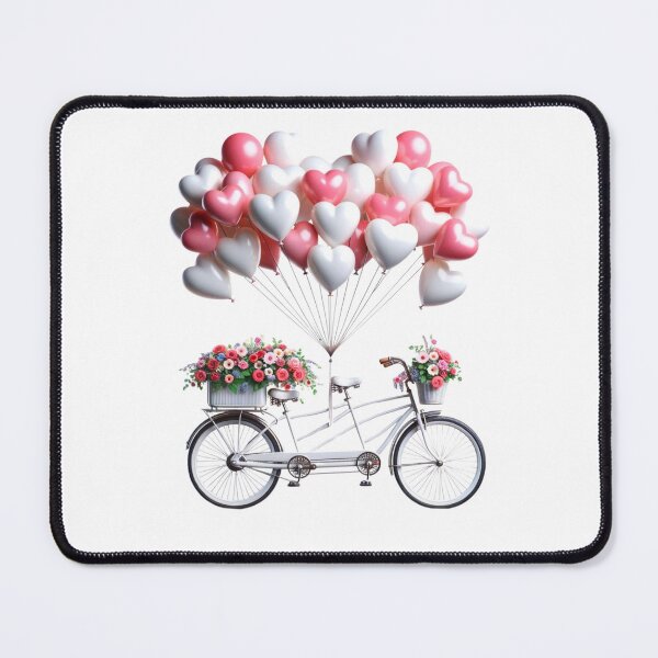 Item preview, Loving Escape - Bicycle Heart Balloons designed and sold by SADStyleDesigns.